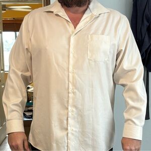 Joseph Abboud Cream Button Down Shirt